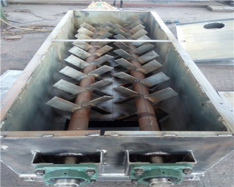 40噸粉塵加濕攪拌機(jī)什么做的